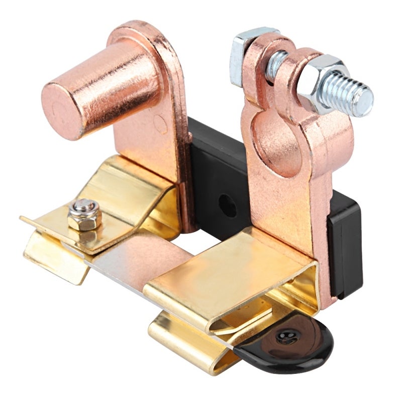 Brass Battery Power Switch 15-17mm Negative Post Vertical Knife Disconnect Cut Off Switch - Corrosion Resistant for 12V-24V Car Battery Maintenance - Image 4