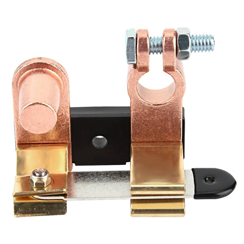 Brass Battery Power Switch 15-17mm Negative Post Vertical Knife Disconnect Cut Off Switch - Corrosion Resistant for 12V-24V Car Battery Maintenance - Image 5