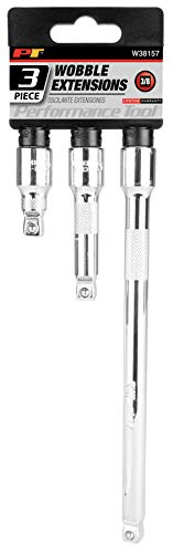 Performance Tool W38157 3 Piece 3/8 Drive Wobble Extension Set (1-3/4, 3 ,8) - Image 3