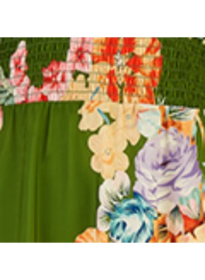 MELA LONDON Floral Print Maxi Dress