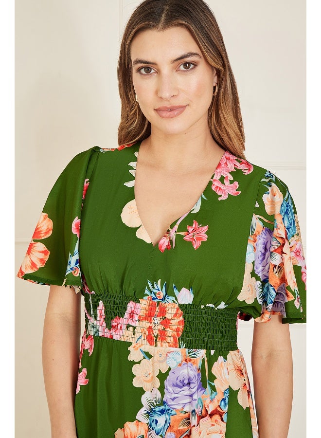 MELA LONDON Floral Print Maxi Dress  - Image 3