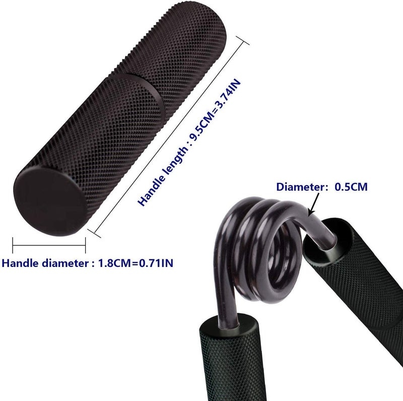 LAFILLETTE 150 lbs Metal Hand Gripper Forearm Wrist Heavy Strength Exercise Hand Grip/Fitness Grip (Black) - Image 2