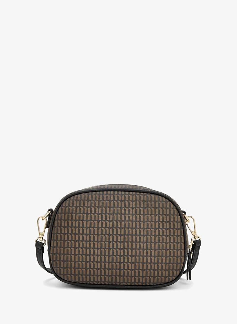 MISSY Monogram Print Crossbody Bag With Detachable Strap - Image 5