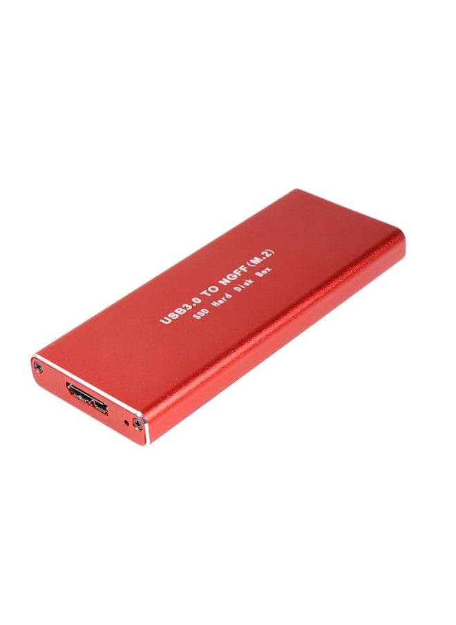 M.2 Aluminum Alloy NGFF To USB3.0 Solid State Mobile Hard Disk Box High Speed External Hard Disk Box Manufacturers-Color:Black  - Image 3