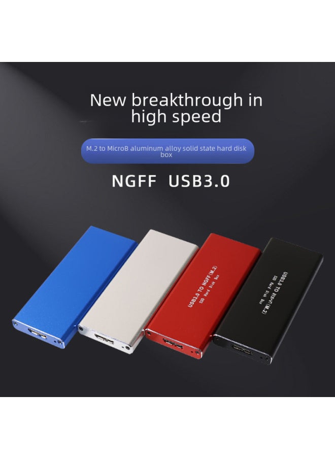 M.2 Aluminum Alloy NGFF To USB3.0 Solid State Mobile Hard Disk Box High Speed External Hard Disk Box Manufacturers-Color:Black  - Image 4