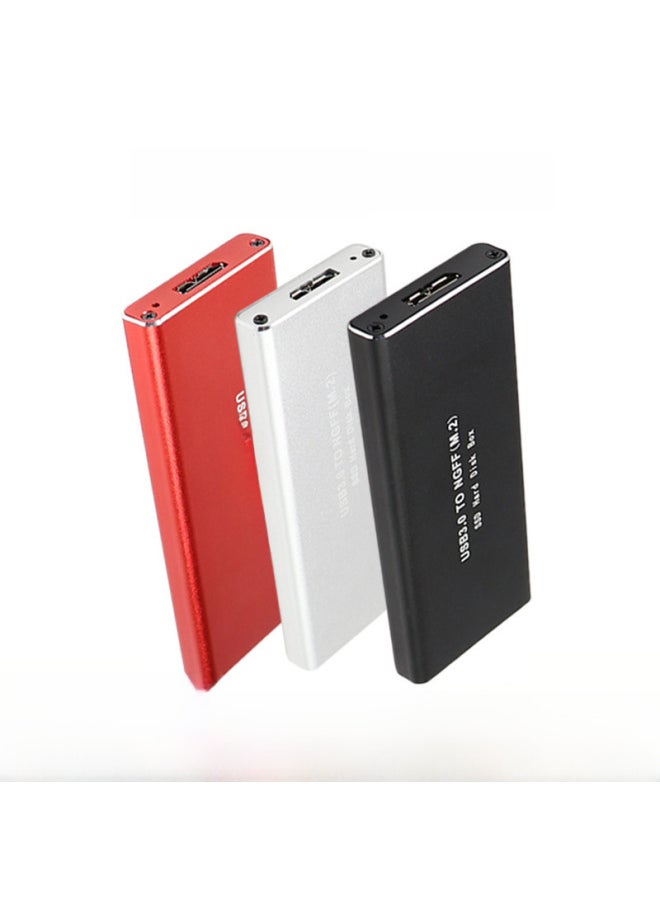 M.2 Aluminum Alloy NGFF To USB3.0 Solid State Mobile Hard Disk Box High Speed External Hard Disk Box Manufacturers-Color:Black  - Image 2