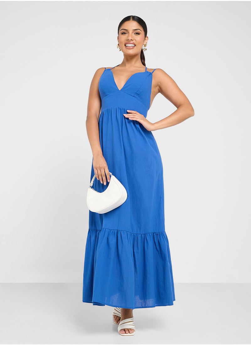 ELLA Strappy Cross Back Dress  - Image 1
