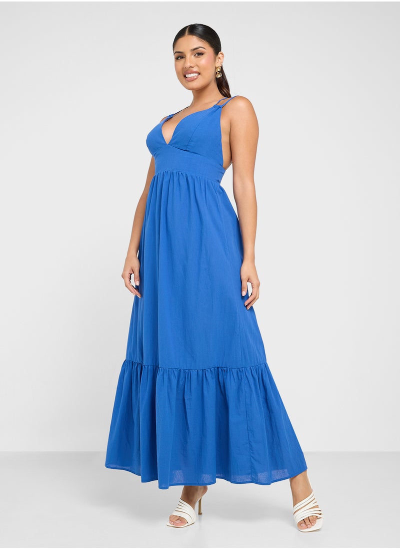 ELLA Strappy Cross Back Dress  - Image 4