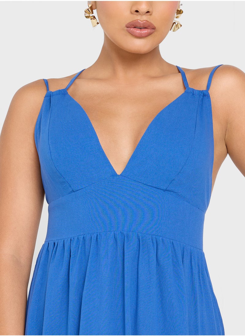 ELLA Strappy Cross Back Dress  - Image 3