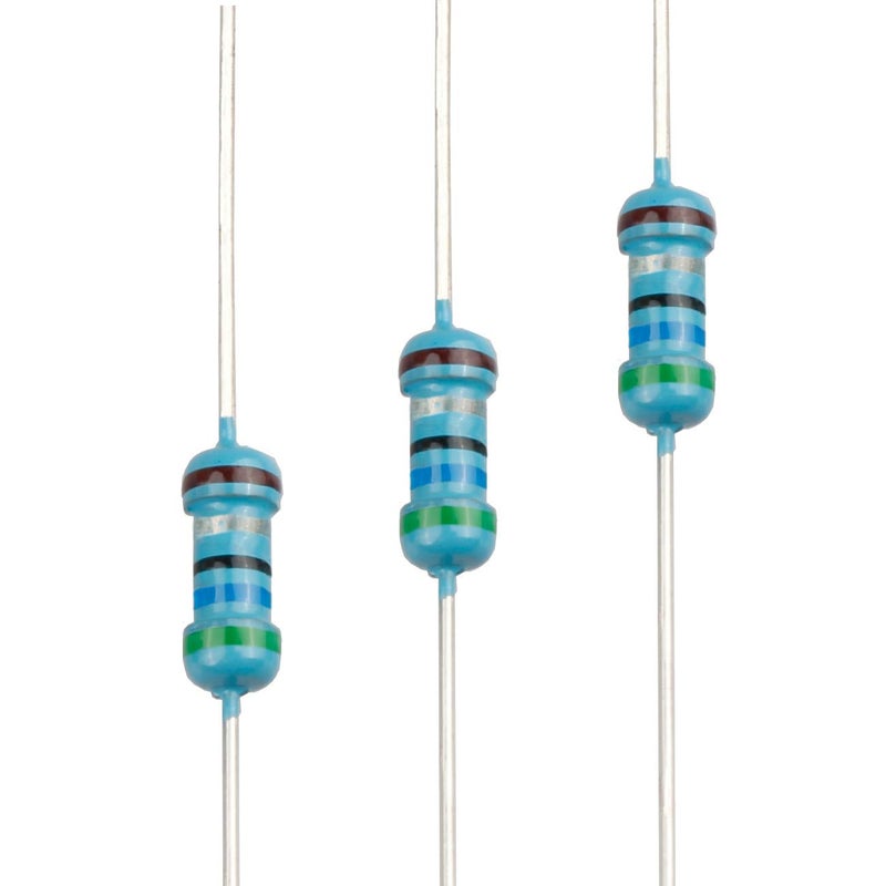 EDGELEC Store 100pcs 56 ohm Resistor 1/4w (0.25 Watt) ±1% Tolerance Metal Film Fixed Resistor, Multiple Values of Resistance Optional - Image 1