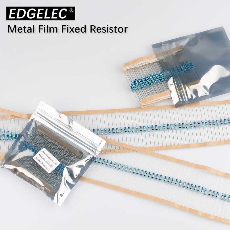 EDGELEC Store 100pcs 56 ohm Resistor 1/4w (0.25 Watt) ±1% Tolerance Metal Film Fixed Resistor, Multiple Values of Resistance Optional - Image 3