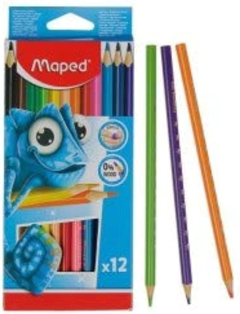 Maped Pulse Color Pencil 0% Wood St=12Col