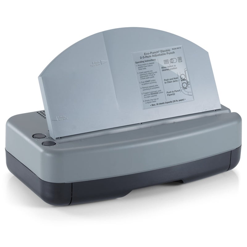 Officemate EcoPunch Electric Punch 23 Hole Adjustable 30Sheet Capacity Recycled 90115