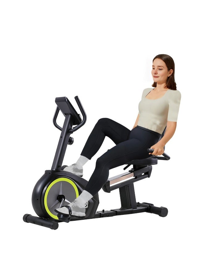 الكوتش دراجة رياضية ثابتة بوضعية جلوس مريحة من – مع شاشة رقمية ومقاومة مغناطيسية متعددة المستويات - Image 1
