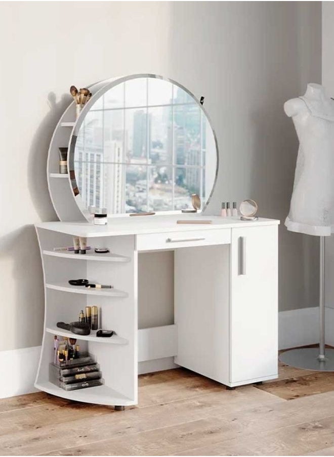 KARNAK Karnak Cinderella Dressing Table with Mirror Color White  - Image 1