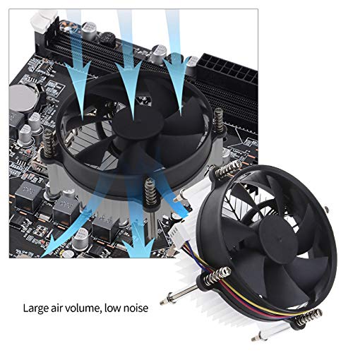 Micro Traders CPU Cooling Silent Fan with Heatsink, Compatible with Intel I3 I5 LGA 1150 1155 1156 3W 2200 RPM - Image 4