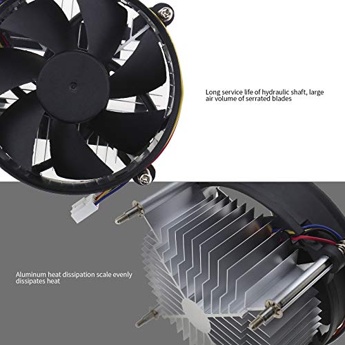 Micro Traders CPU Cooling Silent Fan with Heatsink, Compatible with Intel I3 I5 LGA 1150 1155 1156 3W 2200 RPM - Image 5