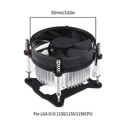 Micro Traders CPU Cooling Silent Fan with Heatsink, Compatible with Intel I3 I5 LGA 1150 1155 1156 3W 2200 RPM - Image 3