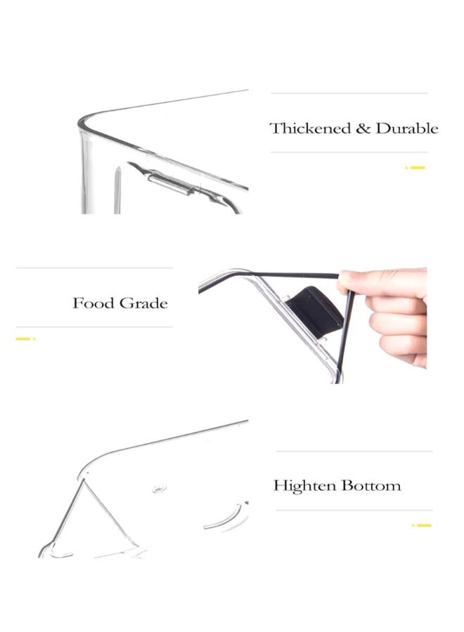 شظايا كريست طقم 10 قطع من حاويات تخزين الطعام محكمة الغلق Slivers Criest SC-10pcs | بلاستيك خالٍ من BPA | منظم للمطبخ والمخزن | لتخزين الحبوب، الدقيق والوجبات الخفيفة - Image 3