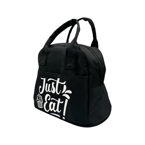 JUTEKA Insulated Travel Lunch Bag | Tiffin Bag | Storage Bag | Hand Bag for Kids, Office, School, Picnic, College (Black) - Image 2