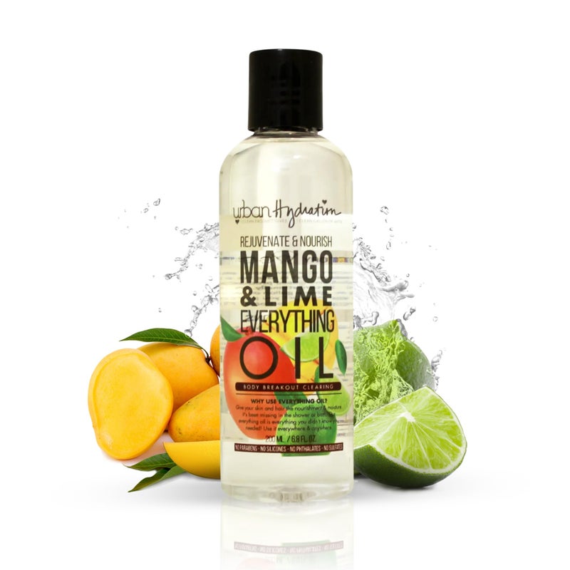 Urban Hydration Rejuvenate & Nourish Mango & Lime Everything Oil | Sulfate, Paraben, Gluten and Dye Free, Helps with Acne, Hydrates, Softens & Improves Overall Appearance of Skin| 6.8 Ounces - Image 1