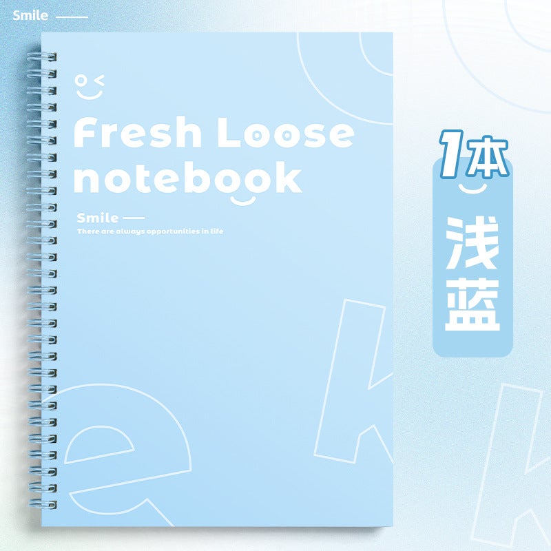 High-Value Notebook Notebook Simple Ultra-Thick Junior High School High School Students 5 Simple Cold Color Class Notes For Postgraduate Entrance Examination - Image 1