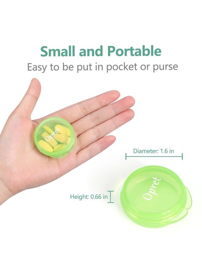 Opret Small Pill Box (3 Pcs), Cute Pill Case Portable for Pocket Purse Briefcase Travel Pills Box Medicine Storage Container Earplug Case - Image 5