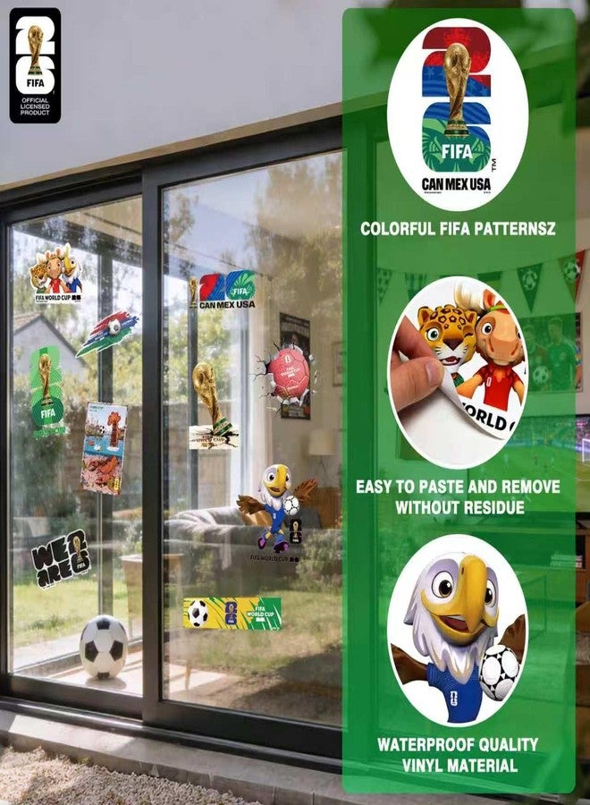 ميسوكا ملصقات سيارات لكأس العالم FIFA 26، 6 قطع من ملصقات الفينيل المقاومة للماء - Image 5