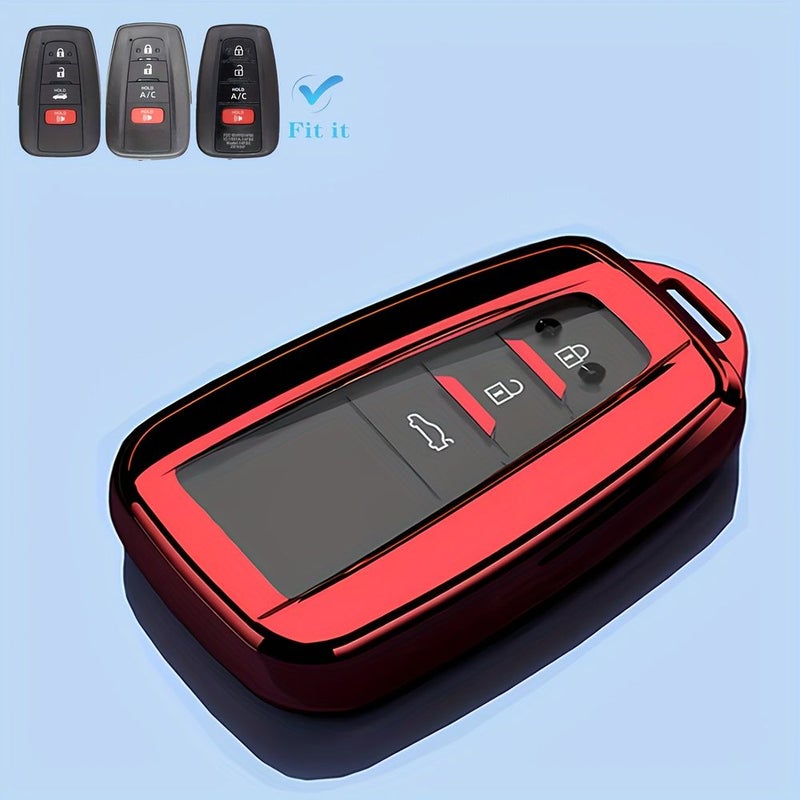 Bright Red Key Cover for Toyota New Camry Avalon Crown Land Cruiser Corolla Prado Highlander CHR RAV4 Venza - Image 3