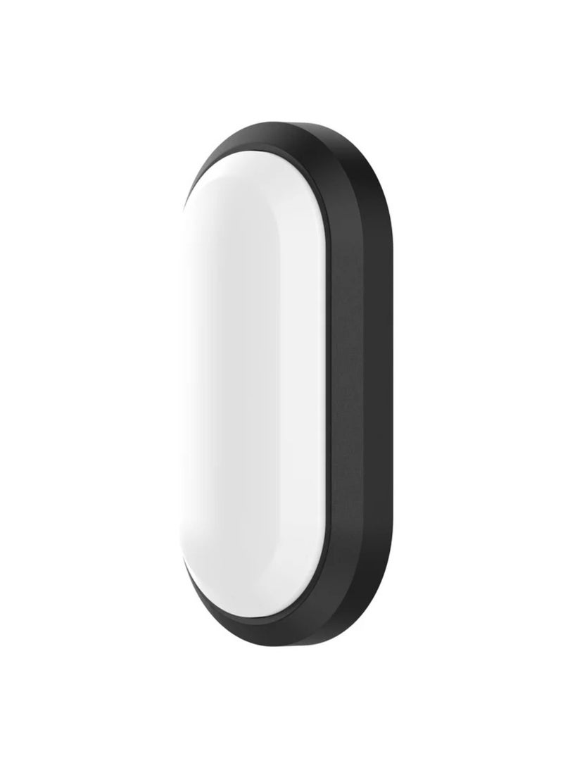 OSRAM Ledvance IP65 Bulkhead 15W Day Light Oval LED Outdoor Light – Black - 6500K - Image 1