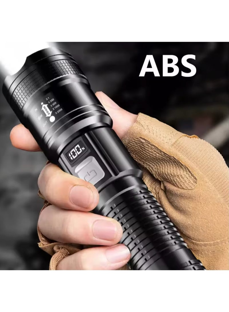 1800 Lumen Rechargeable Portable Flashlight with Long Battery Life for Outdoor Activities Camping Hiking - Image 5