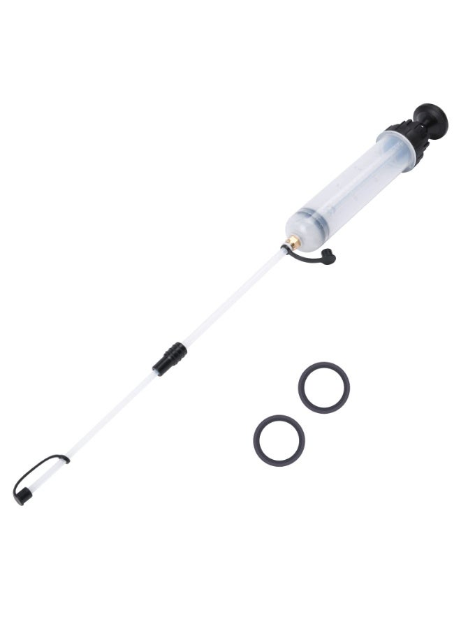 GNAFOTU 200cc Fluid Extractor,Oil Suction Syringe,Change Syringe Brake Fluid Extractor Pump,Change Syringe with Extension Tube, Automotive Oil Syringe - Image 2