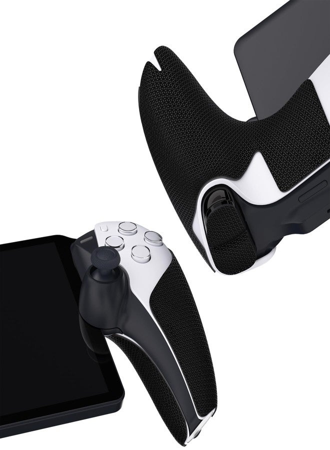 PlayVital Premium Anti-Slip Grips Set for PS Portal Remote Player with Trigger Buttons Grip Skin, Enhanced Comfort Controller Grip Cover for PS Portal Accessories - Black Hexagonal Diamond Pattern - Image 3