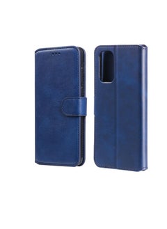 HuHa Case Cover For OPPO Reno5 5G / Reno5 4G / Find X3 Lite Classic Calf Texture PU + TPU Horizontal Flip Leather Case with Holder & Card Slots & Wallet Blue 