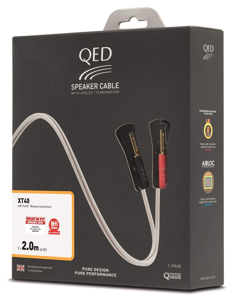 QED XT40i Pre-Terminated Speaker Cable – 2m Pair - Image 4