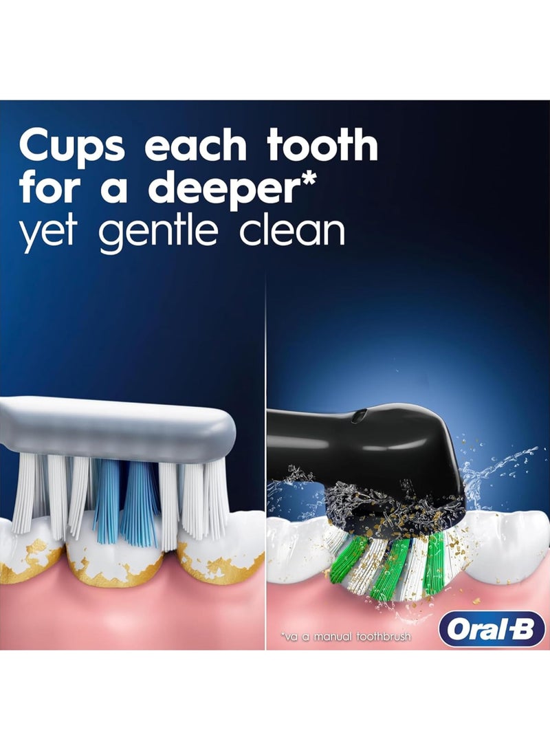 Oral-B Oral B Vitality D300 Tooth brush - 3 cleaning modes, Gentle brushing and 2 Minutes Built in Timer, Promo Pack  - D103.413.3 PK + BLK - Image 3