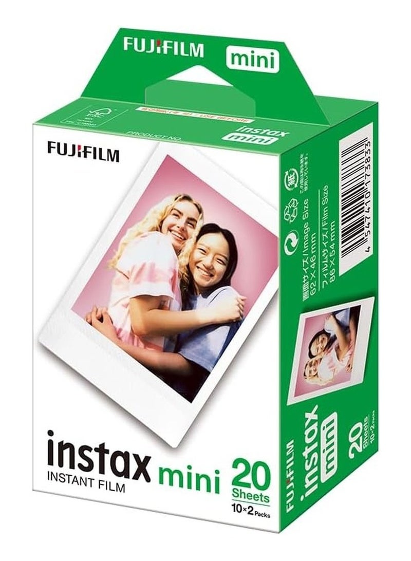 Fujifilm Instax Mini Colour Film with White Border (20 Sheets) - Image 2