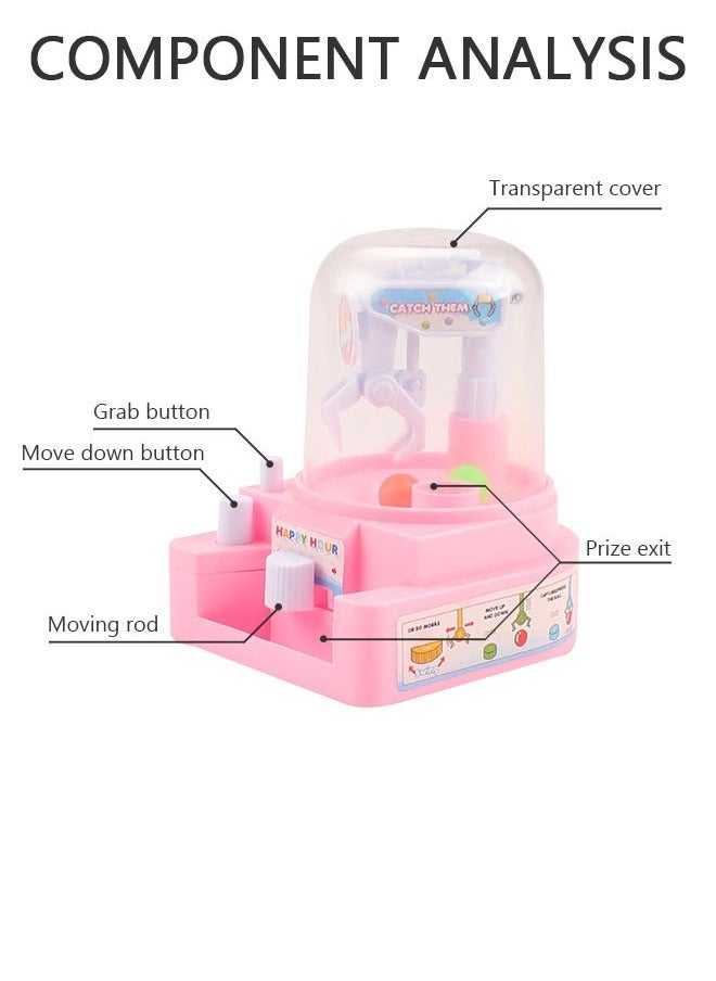 GROIC Mini Catching Balls Toy Manual Doll Machine Kids Candy Claw Grabber Great Gifts for Boys & Girls  - Image 3