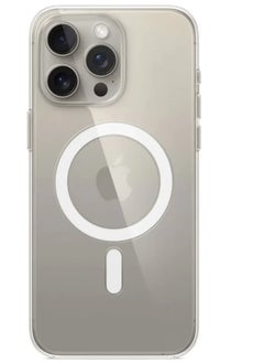 Case Compatible with iPhone 15 Pro Magsafe Clear Cover Magnetic Wireless Charging Support, Shockproof Protection, Scratch-Resistant(Clear)