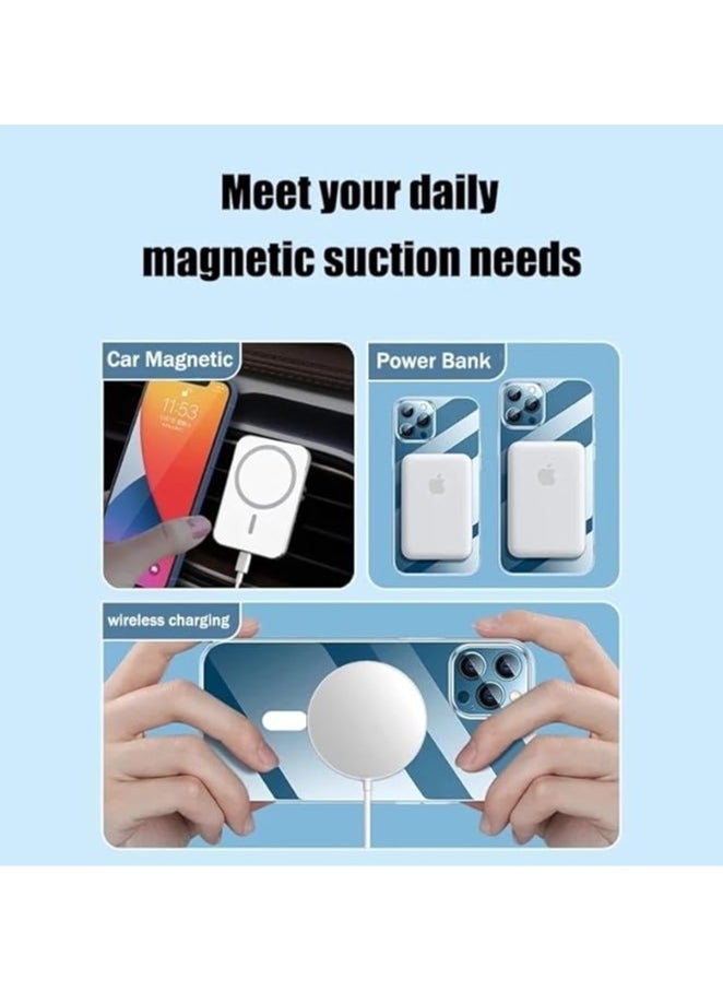 Generic - Case Compatible with iPhone 15 Pro Magsafe Clear Cover Magnetic Wireless Charging Support, Shockproof Protection, Scratch-Resistant(Clear) - Image 1