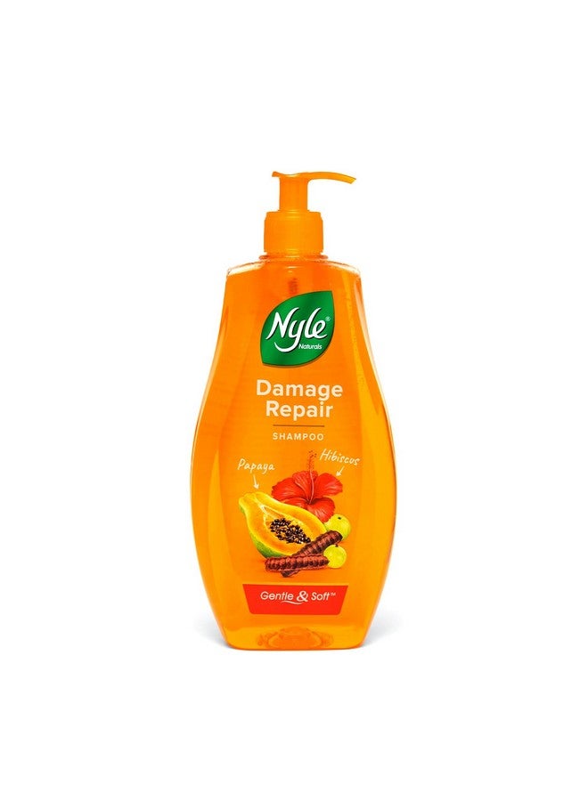 نايل شامبو إصلاح التلف من ناتشورالز 400 مل | شامبو لإصلاح الشعر بالبابايا والكركديه والشيكاكاي | شامبو لطيف وناعم خالي من البارابين وذو درجة حموضة متوازنة للنساء والرجال - Image 1