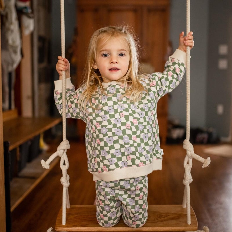 Antebies Graphic Floral Sweatshirt and Leggings Set  - Image 5