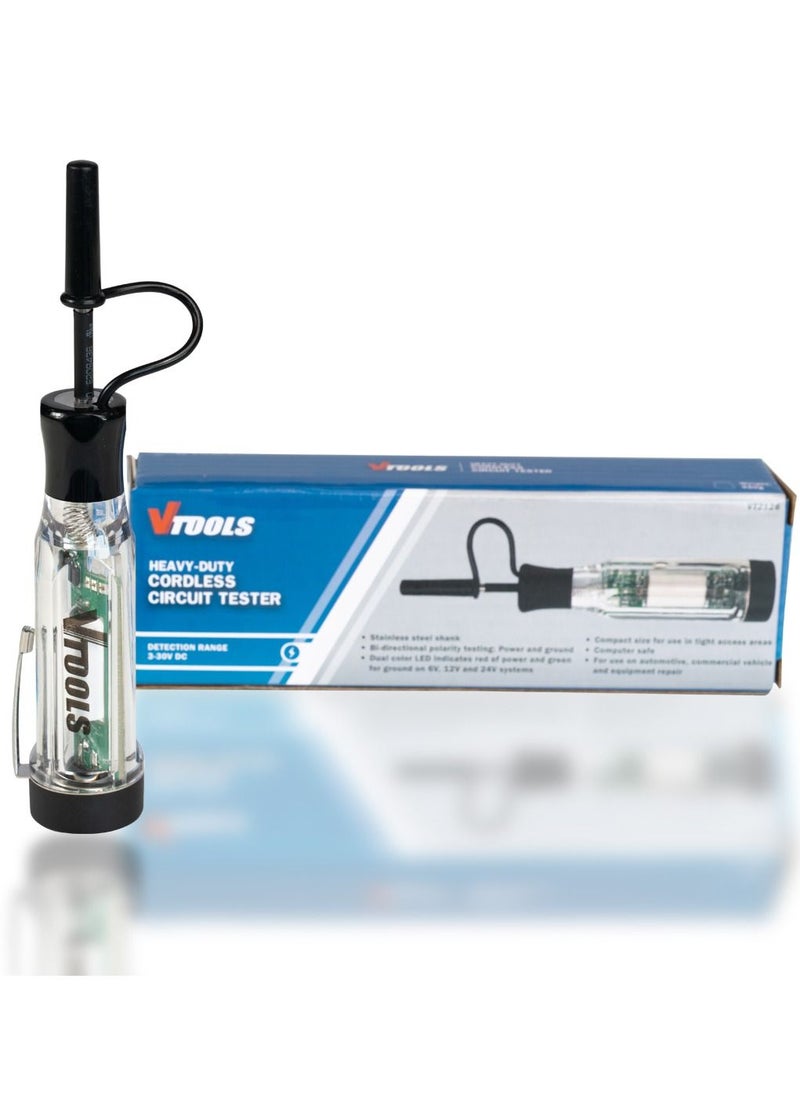 VTOOLS Dc Cordless Circuit Chain Tester Pen (3-30V) With Led Indicator, VT2126  - Image 3