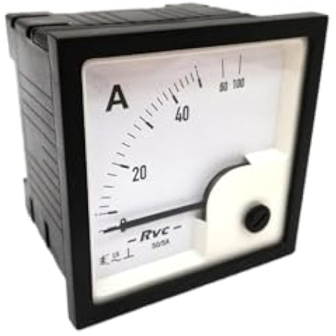 ريحني لوحة أمبير تناظرية للتيار المتردد 72 × 72 نوع Ct ثانوي 5 أمبير Eri72Esi72 Revalco إيطاليا 86598Ut474 - Image 1