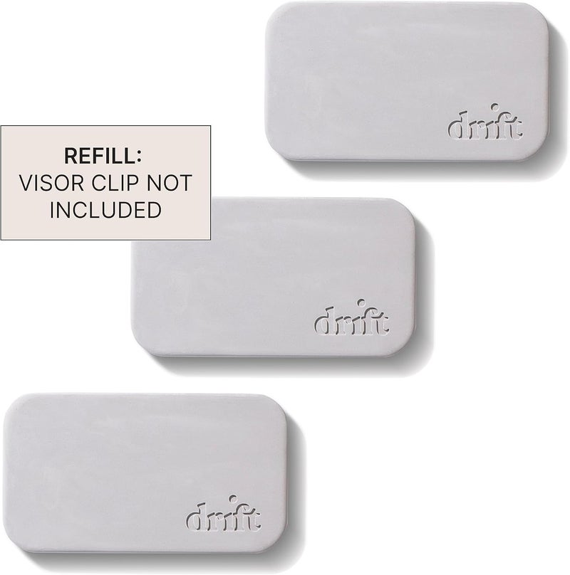 Drift Car Air Freshener - The Original Stone Air Freshener - Car Odor Eliminator - Long Lasting Scent - Metal Clip - Essential Oils - Clean Ingredients - Cabana Scent 3 Pack Refill - NO CLIP INCLUDED - Image 2