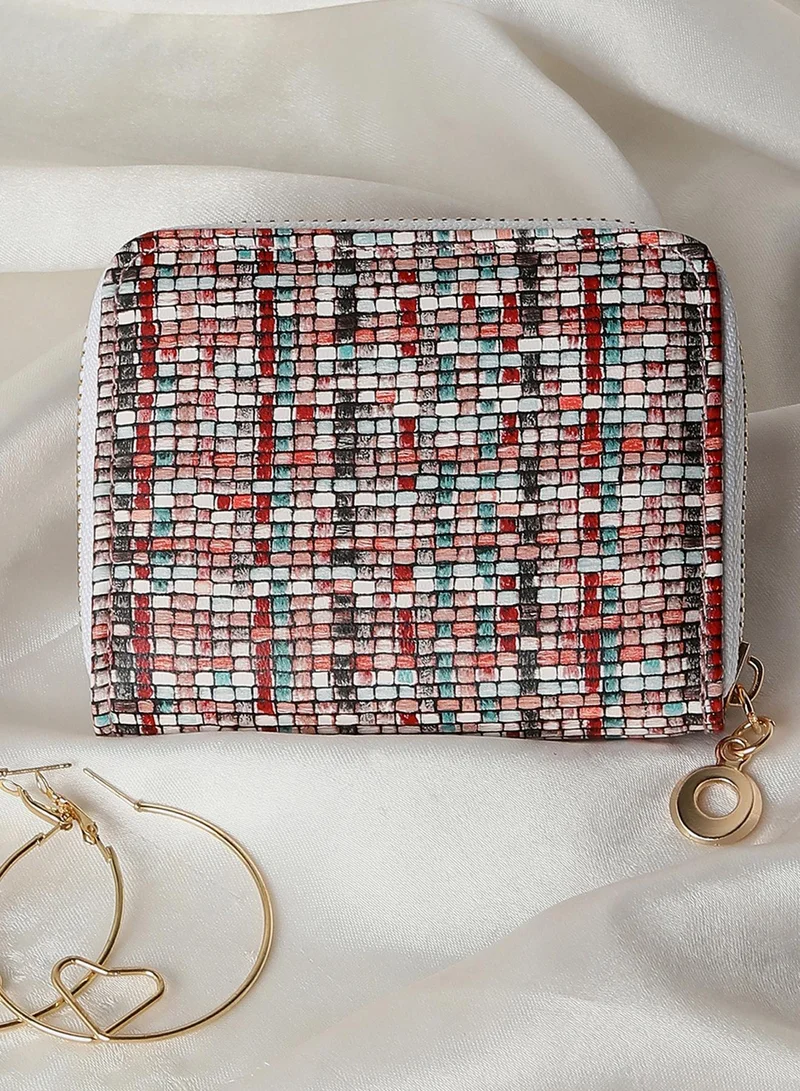 Haute Sauce Multicolour Textured Vegan Leather Wallet