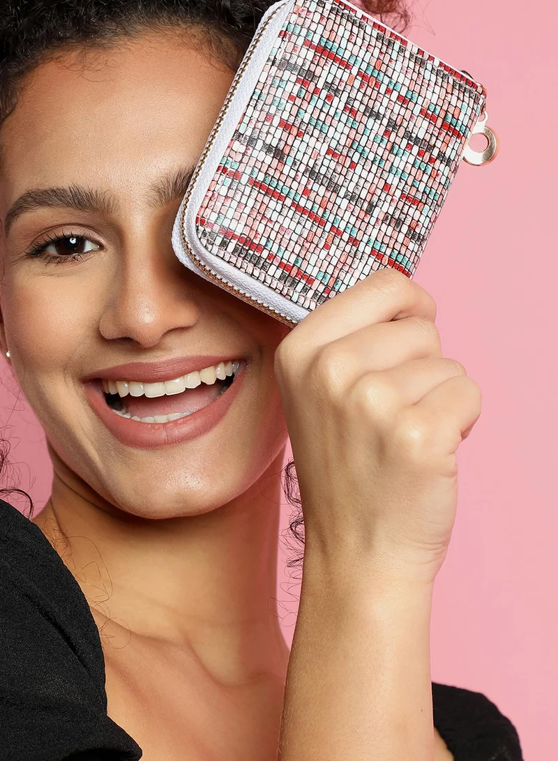 Haute Sauce Multicolour Textured Vegan Leather Wallet