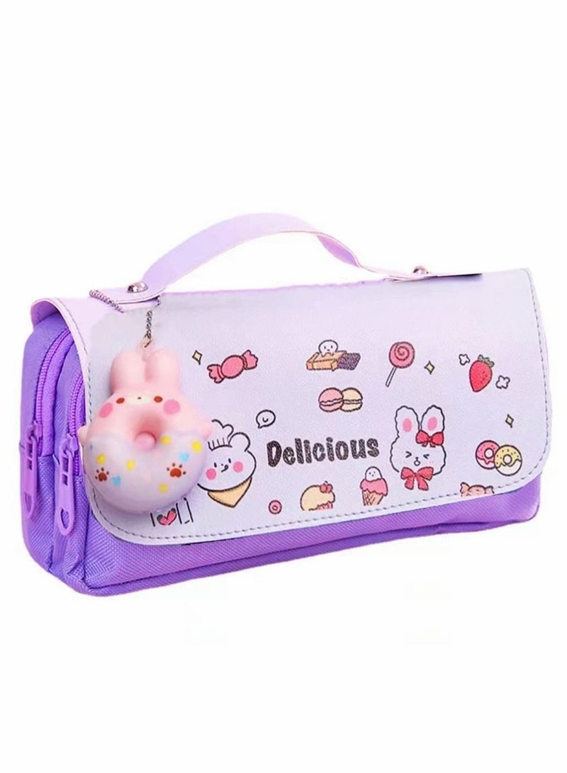 Pencil Case Cute Pen Bag Students Stationery and office Pouch Zipper Bag for Pens - Image 1