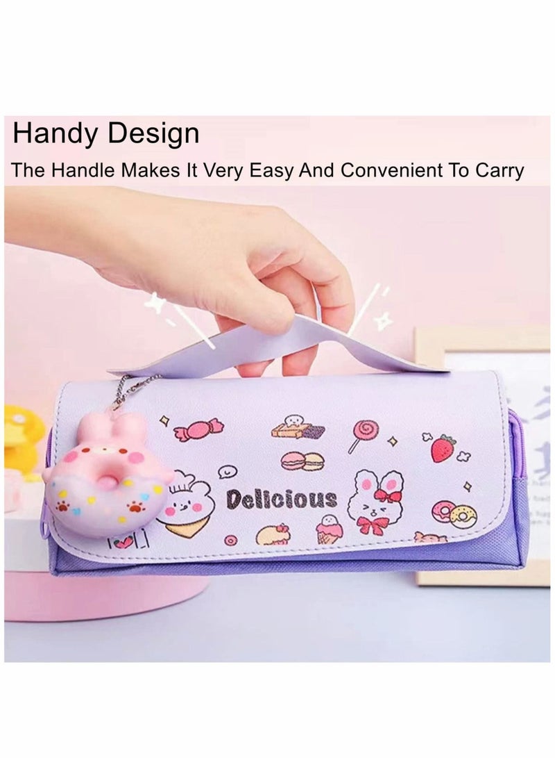 Pencil Case Cute Pen Bag Students Stationery and office Pouch Zipper Bag for Pens - Image 3