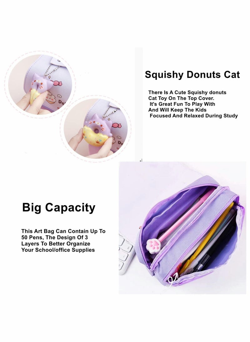 Pencil Case Cute Pen Bag Students Stationery and office Pouch Zipper Bag for Pens - Image 5